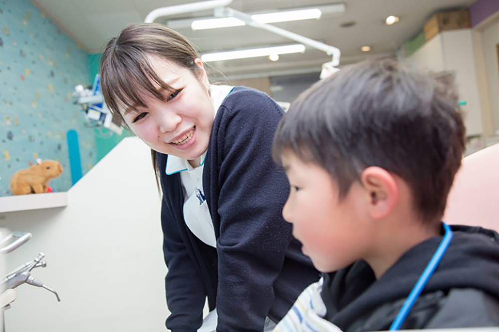 自分で出来たら褒めてあげます